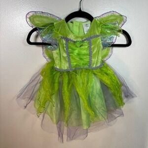 Disney Baby Tinkerbell Costume Kids Sz 12-18M Green Fairy Dress Up